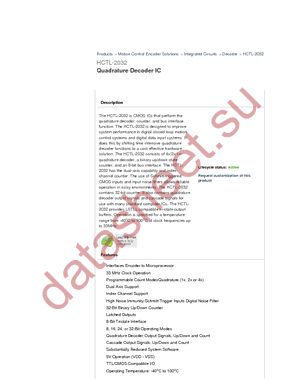 HCTL-2032 datasheet  